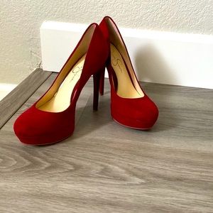 NWT Jessica Simpson Burgundy Heels size 7.5